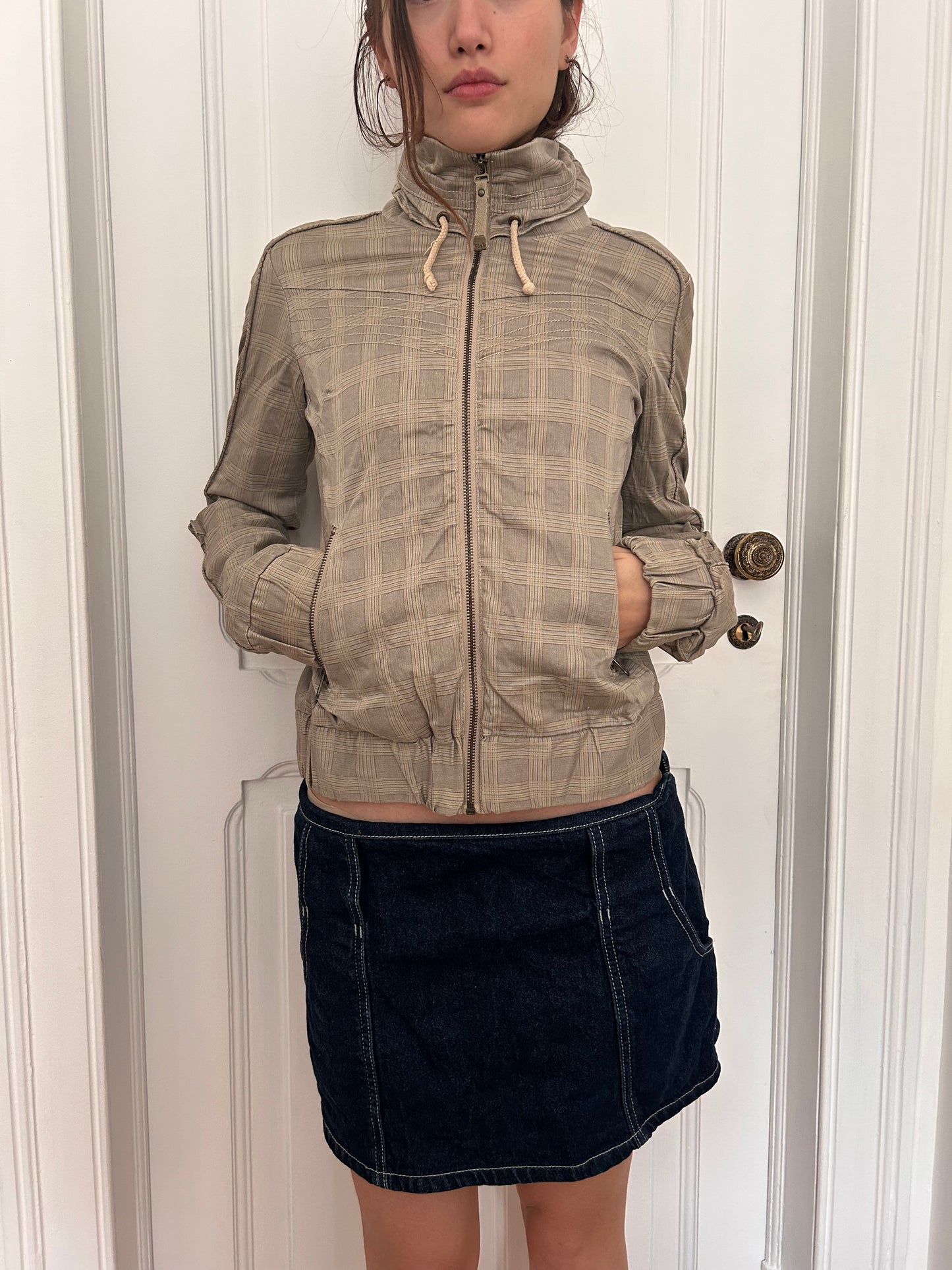 Iconic plaid jacket size S