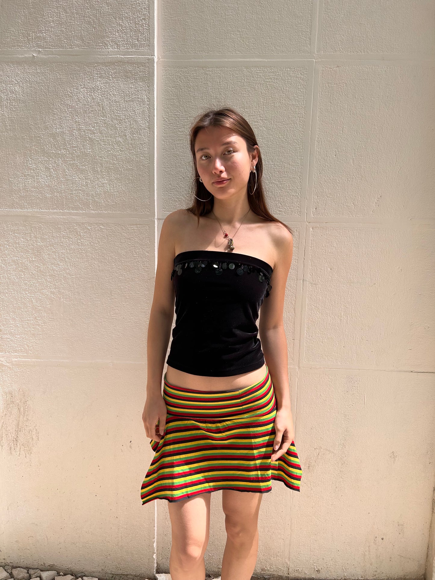 Adorable mini striped skirt Size S