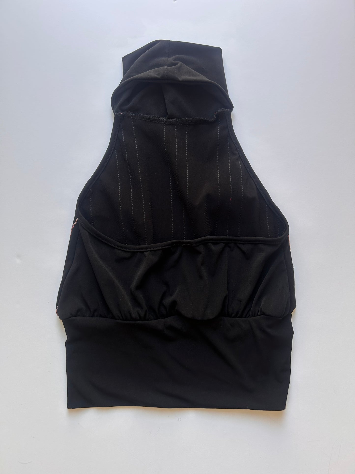 Adorable Y2K halter black top size XS