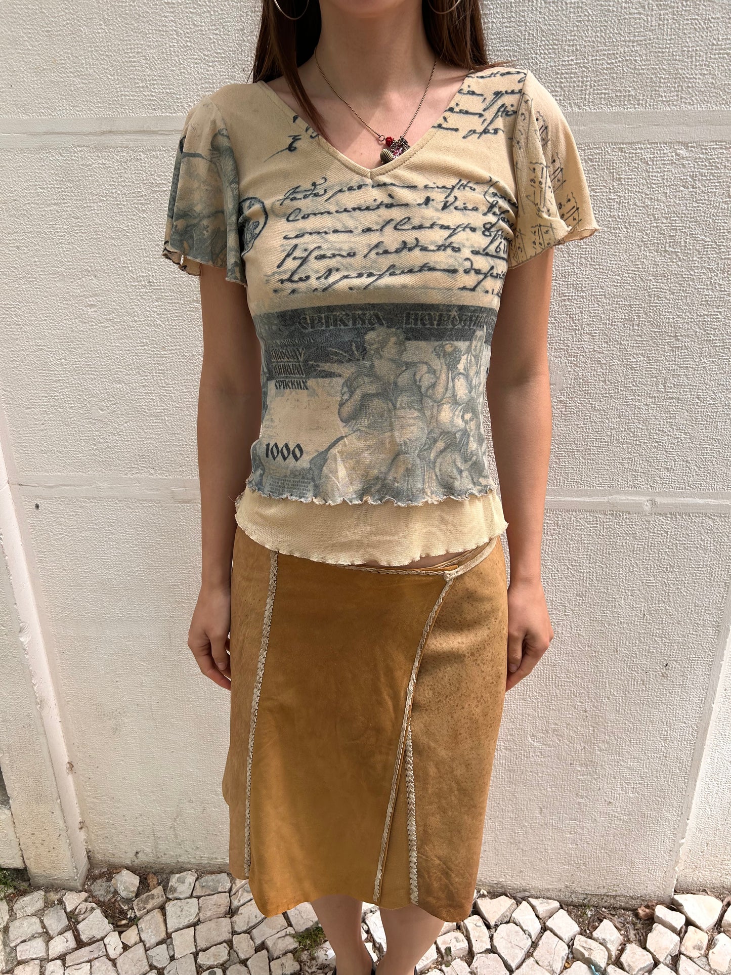 Iconic faux leather midi skirt Size 36