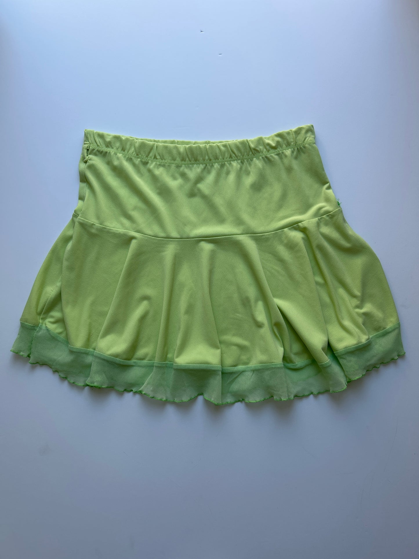 Adorable neon green mini skirt size S