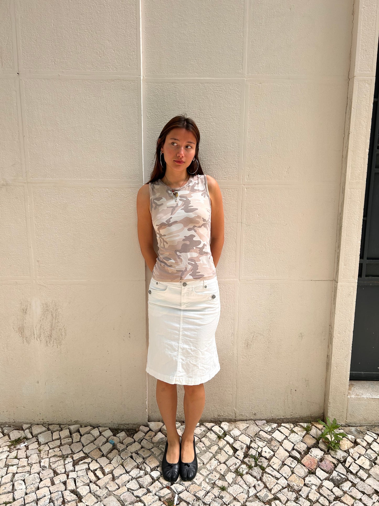 Iconic camo top Size S