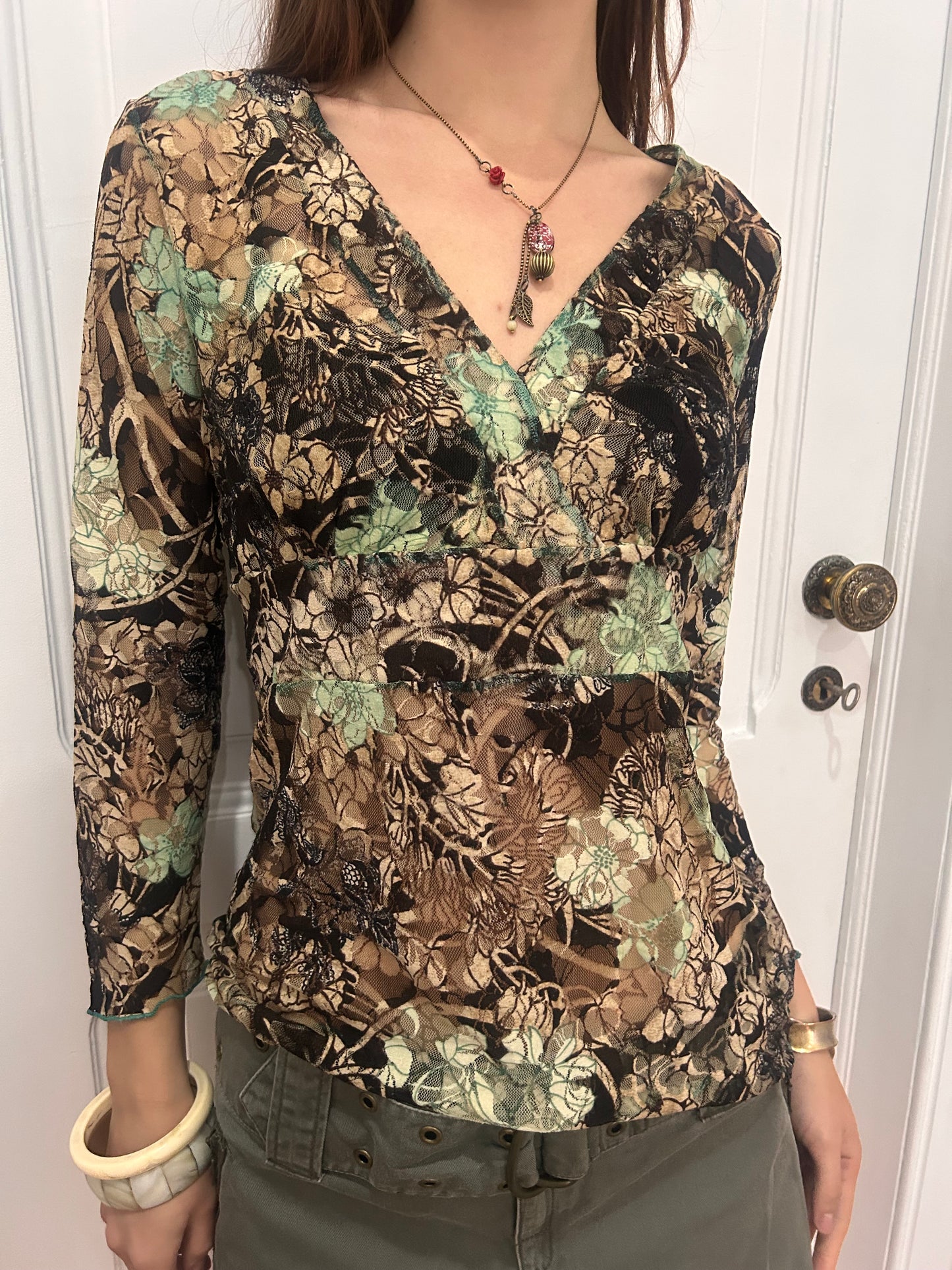 Adorable fairy sheer lace top size M/L