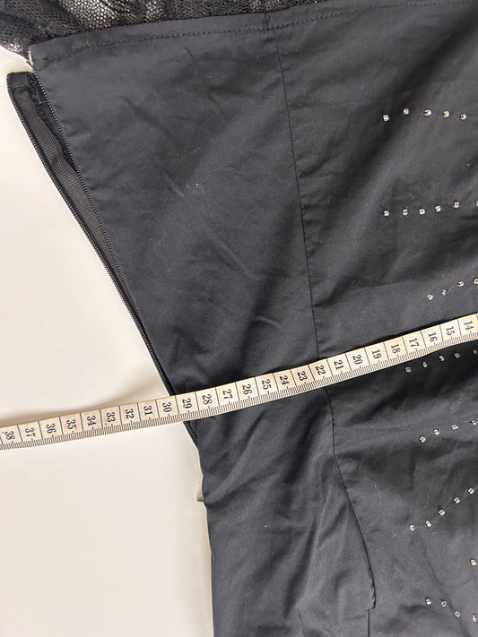 Adorable black corset top with lace detail XXS