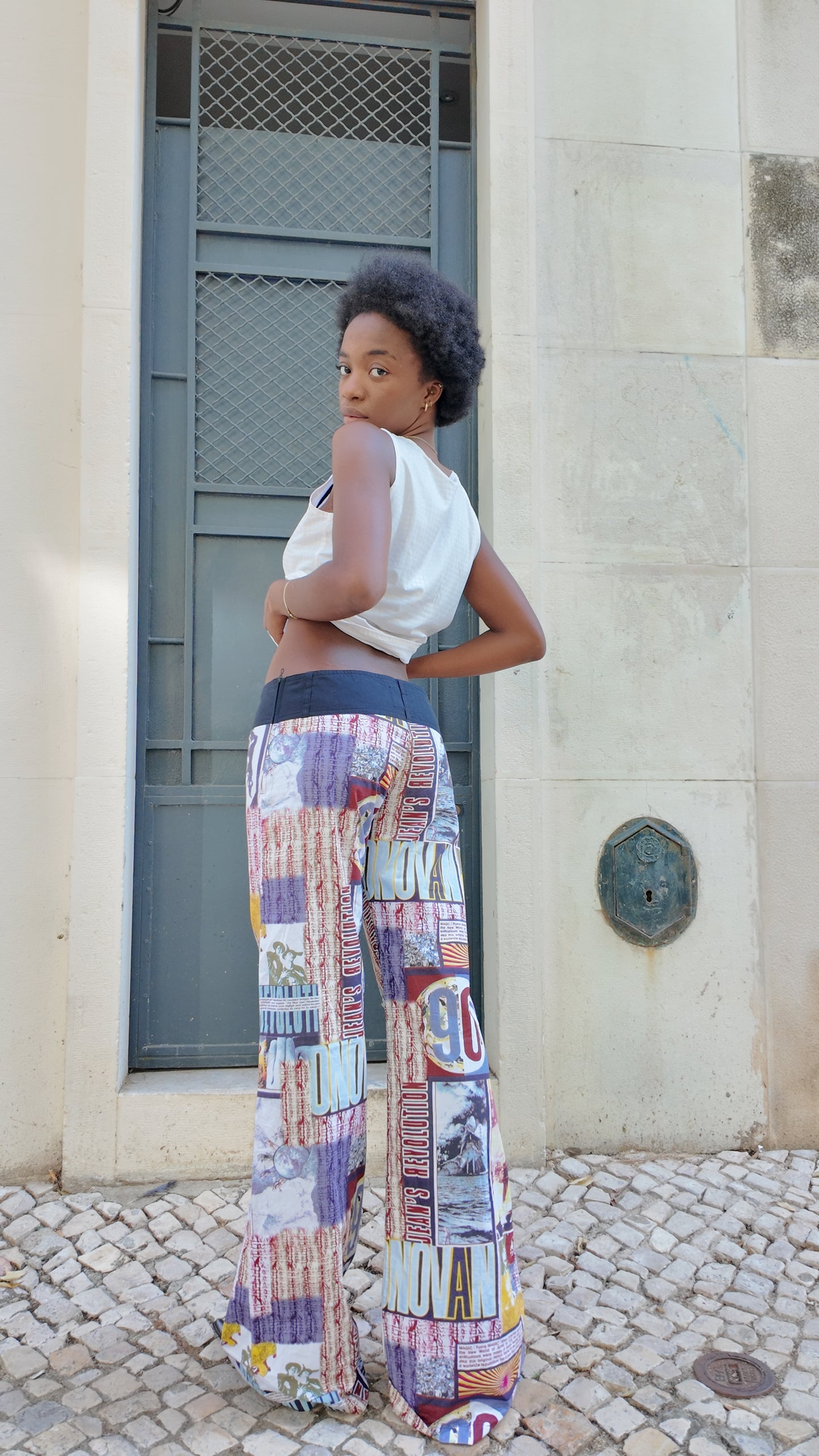 Vintage Deadstock print pants size 40