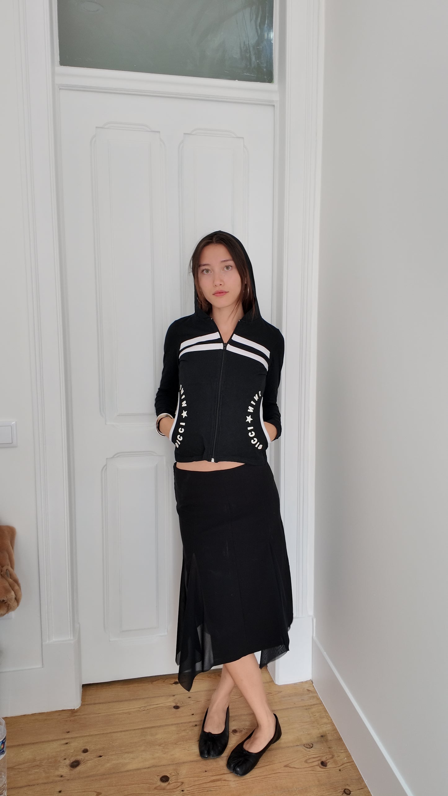 Adorable Y2K zip sweater size S