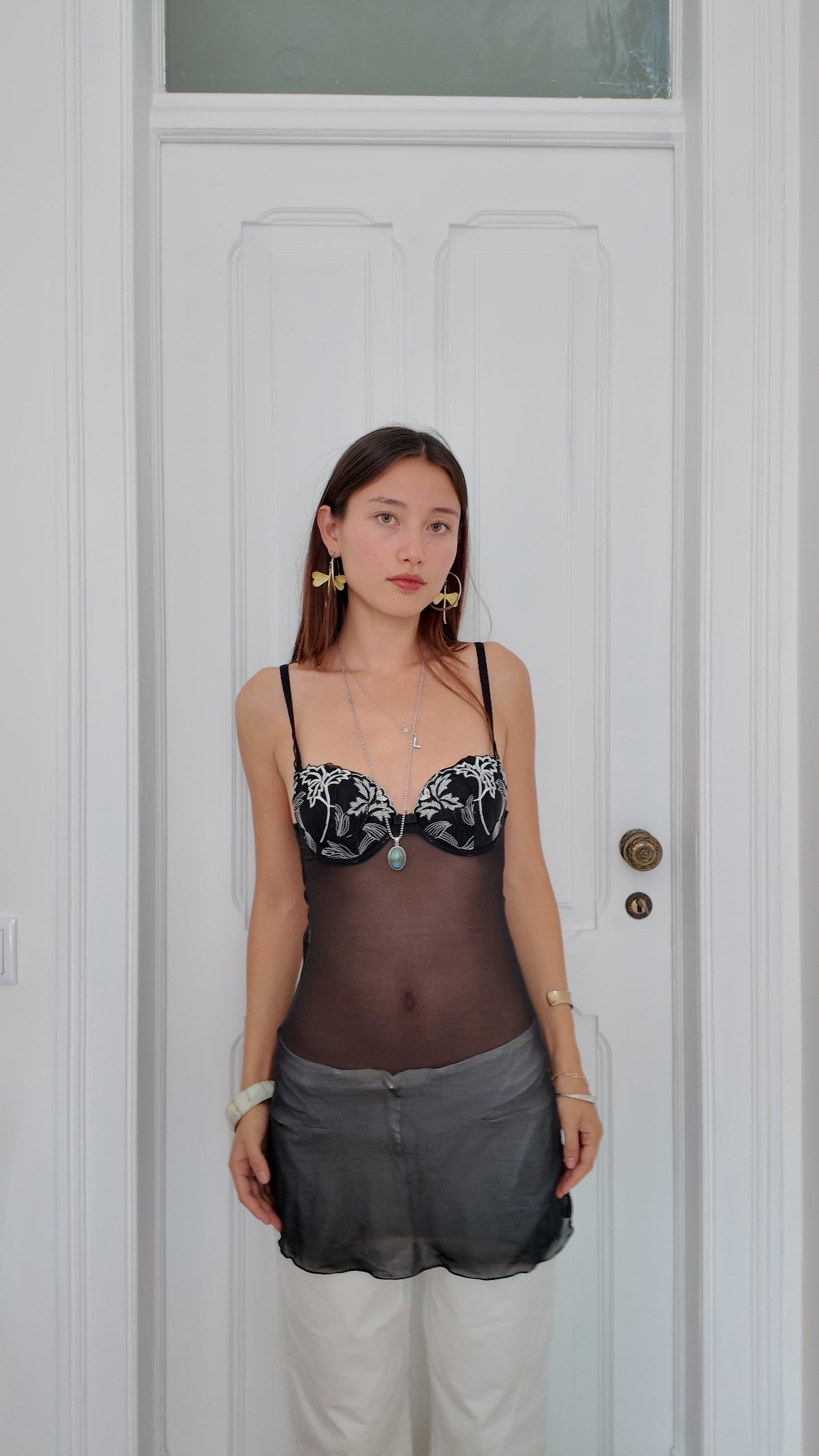 Adorable dark coquette long bustier size S