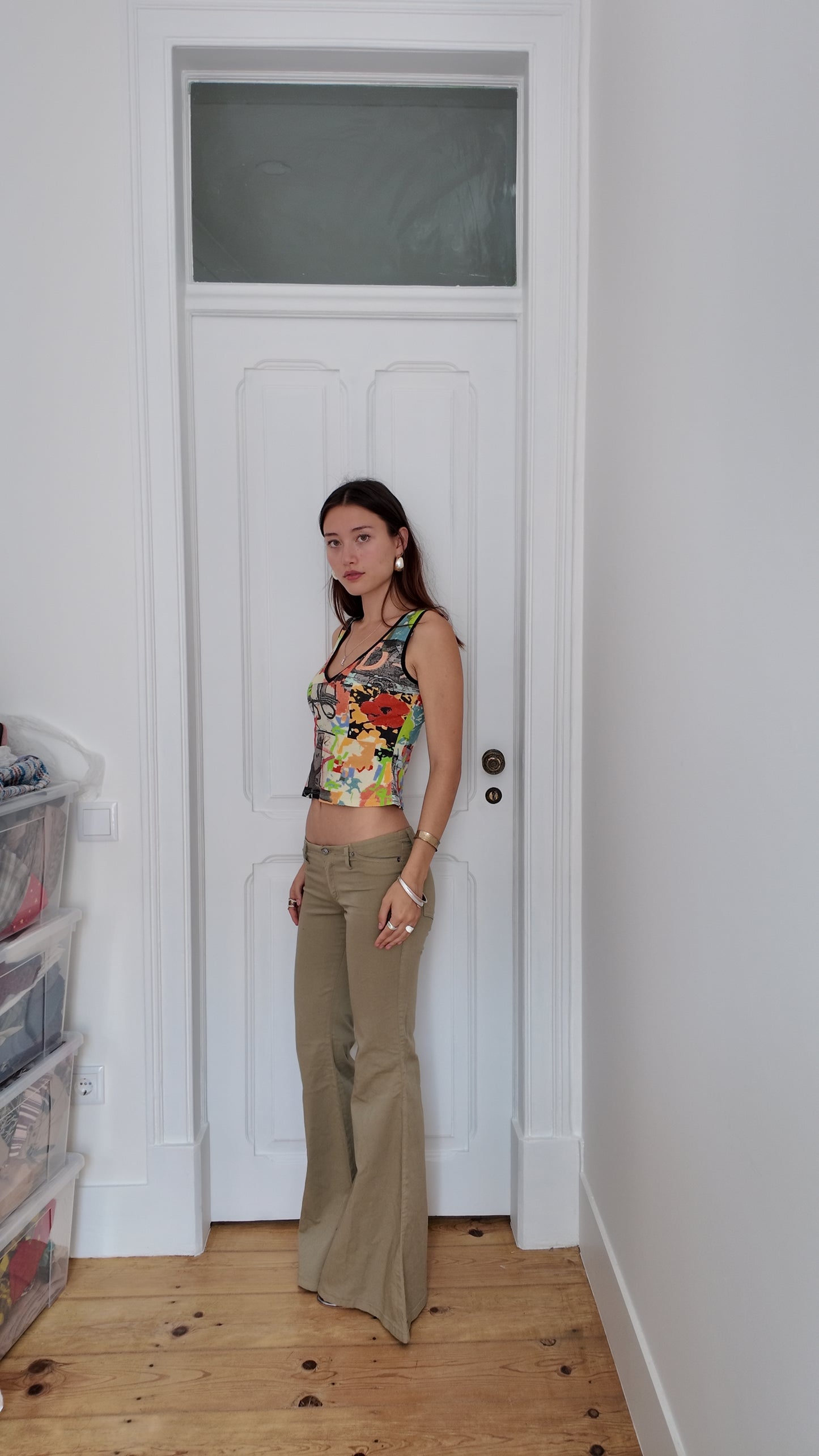 Perfect 34 long flared jeans