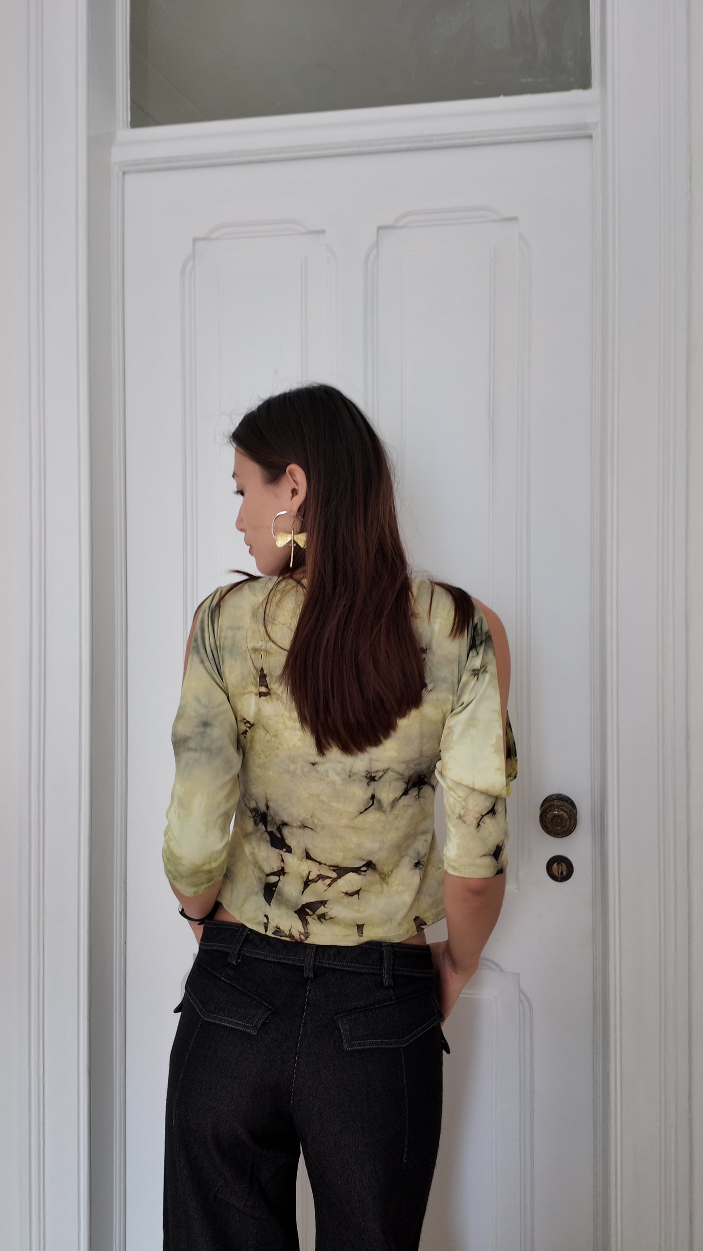 Perfect tie dye long sleeve vintage top size XS/S