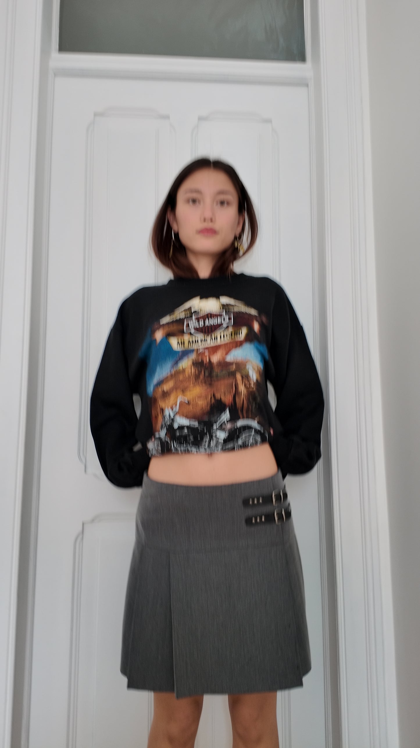 Adorable printed Harley Davison sweater size XL