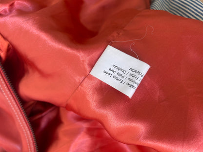 Iconic real leather red jacket size S