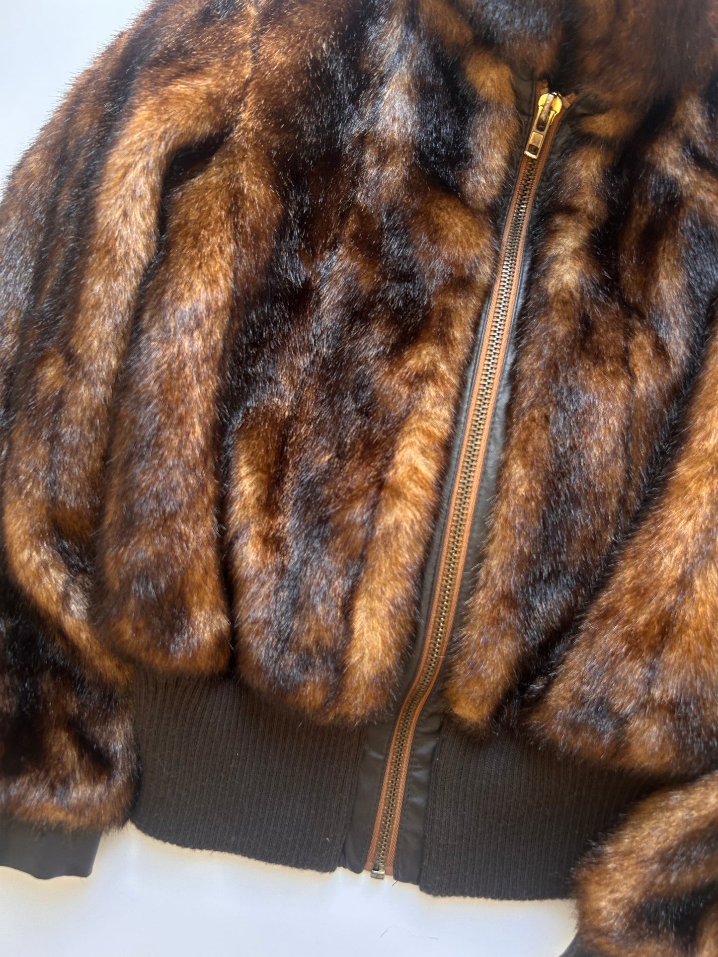 Faux fur jacket y2k size S