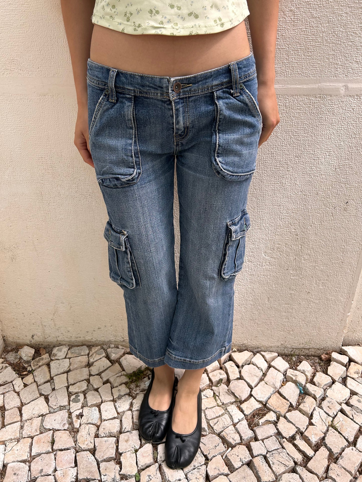 Perfect denim capri jorts Size 36