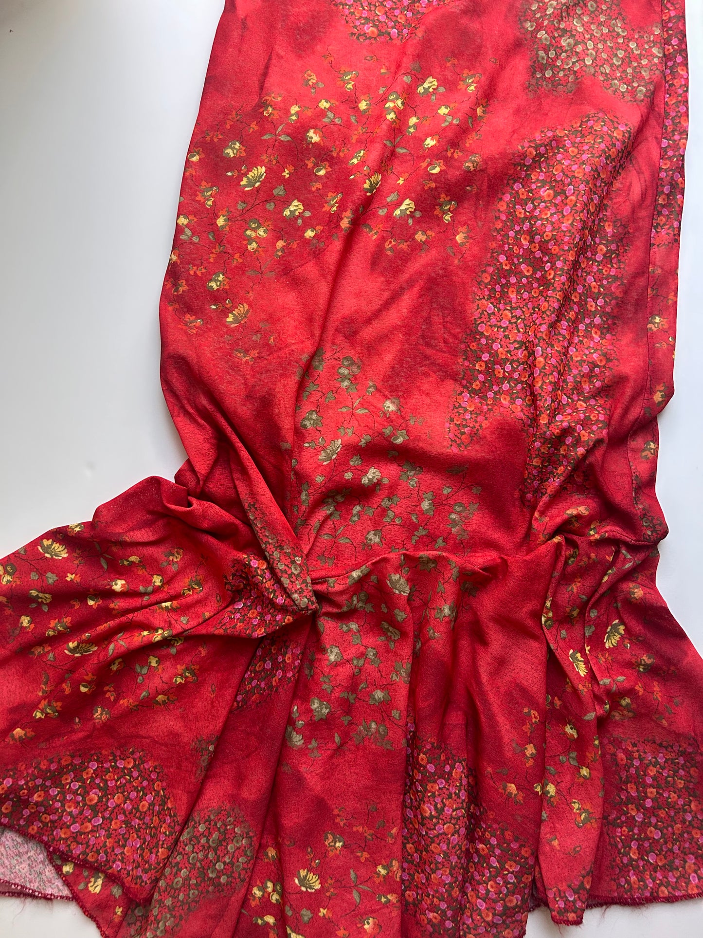 Perfect maxi flower skirt assymetric size 36