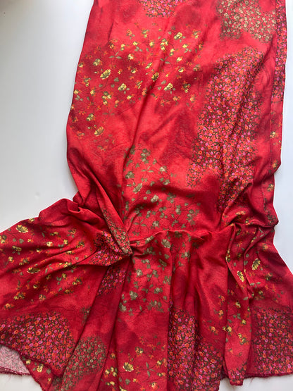 Perfect maxi flower skirt assymetric size 36