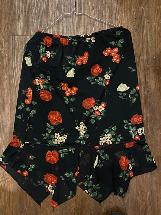 Flower Midi Skirt