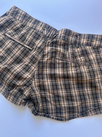 Plaid mini shorts size 36