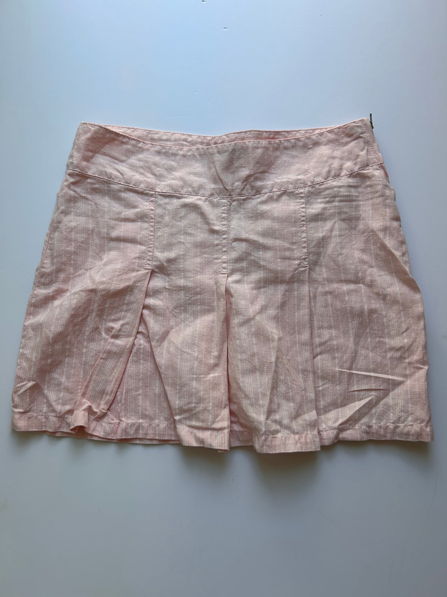 Adorable coquette mini babypink stripped skirt size S