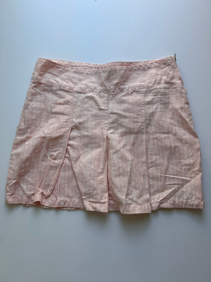 Adorable coquette mini babypink stripped skirt size S