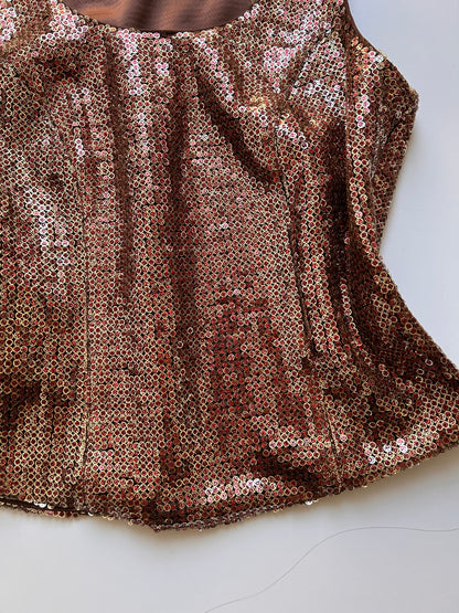 Adorable sequin too size M