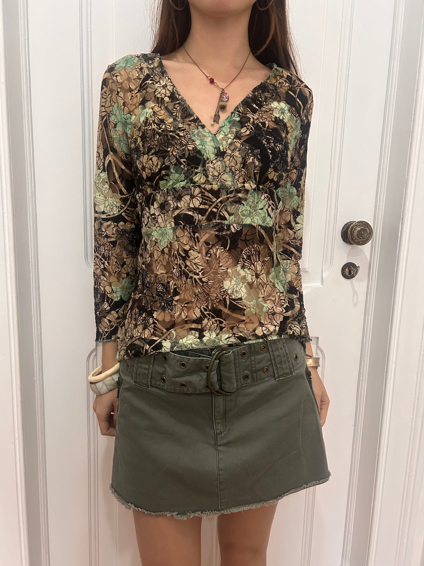 Perfect mini skirt with belt detail size 38