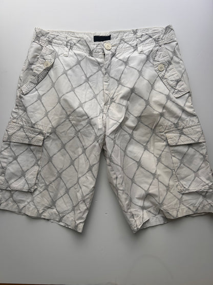Iconic fence pattern jorts size 36