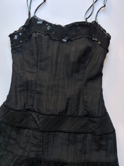 Adorable dark coquette mini dress fairy size XS
