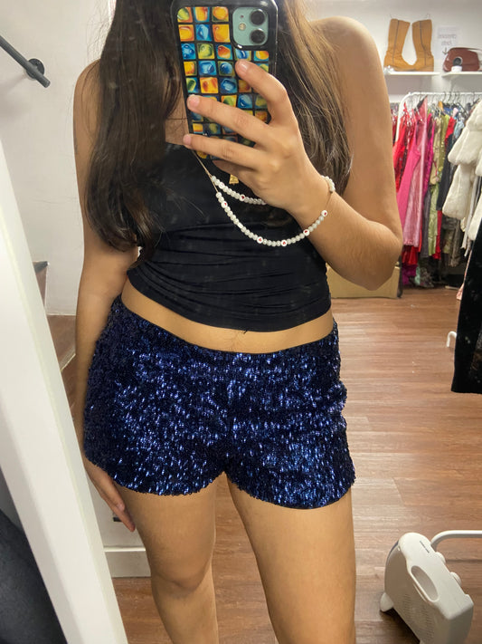 Iconic sequin mini shorts size S