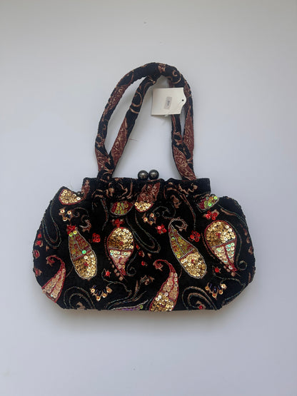 Beautiful black sequin medium bag deadstock