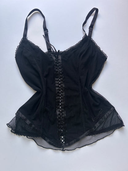 Perfect vintage corset black top size S