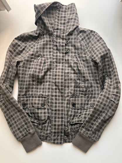 Adorable plaid jacket size M