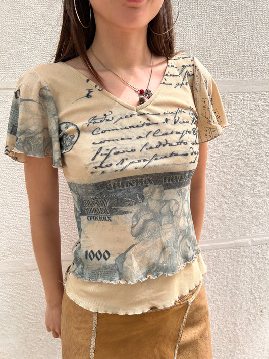 Iconic print shirt Size M
