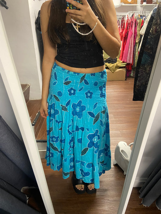 Adorable flower maxi skirt vintage size 38