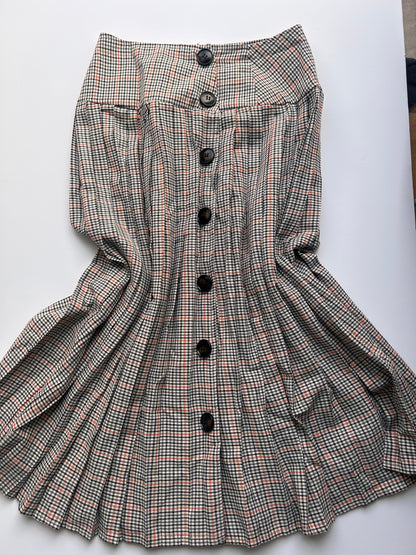 Iconic plaid maxi skirt size S