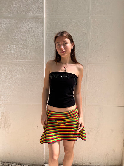 Adorable mini striped skirt Size S