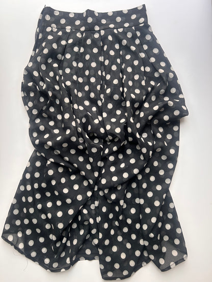 Long dot sheer maxi skirt size S