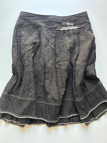 Midi dark grey skirt size S