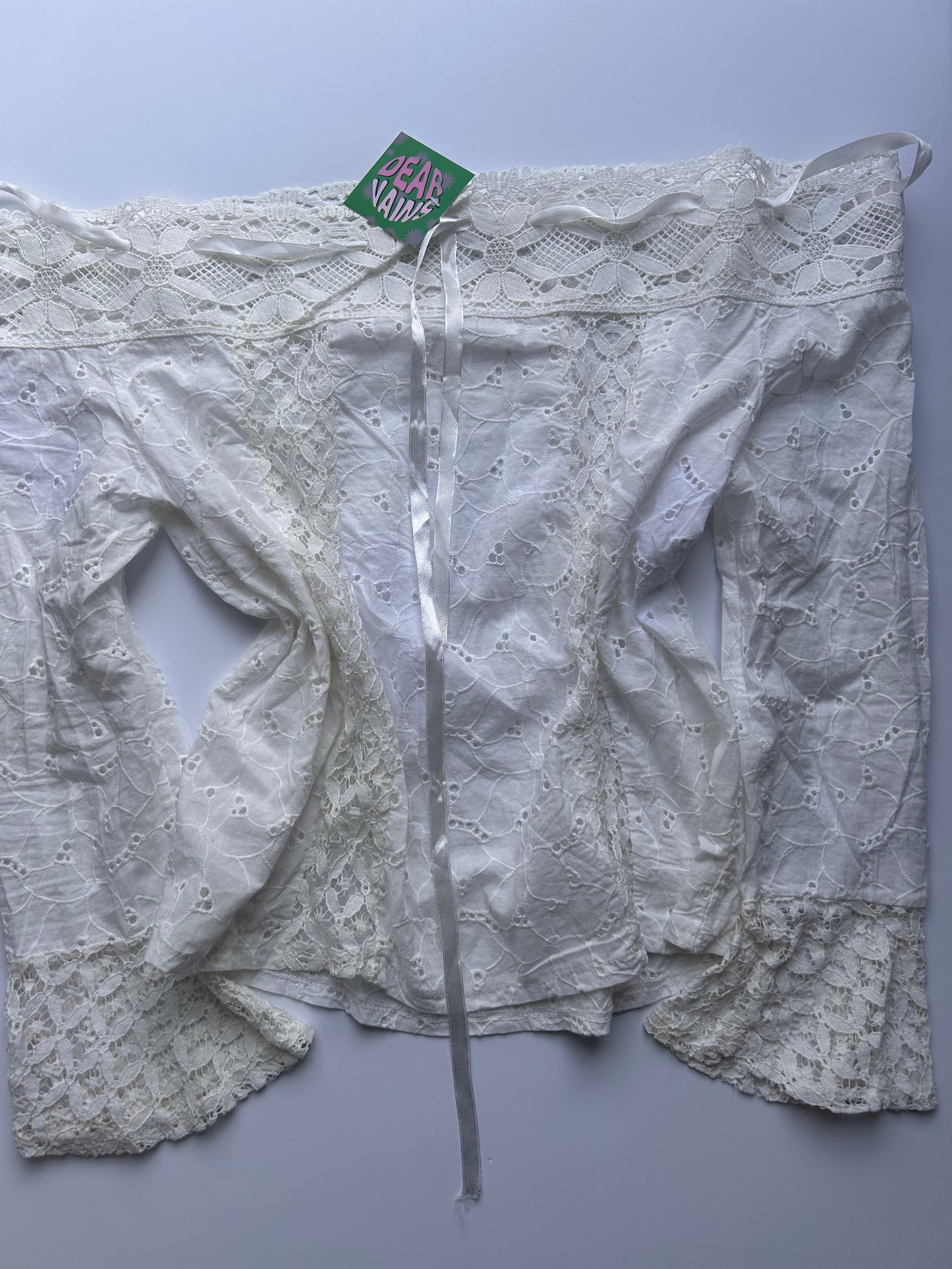 Adorable fairy off the shoulder adjustable top size M