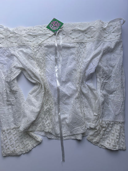 Adorable fairy off the shoulder adjustable top size M