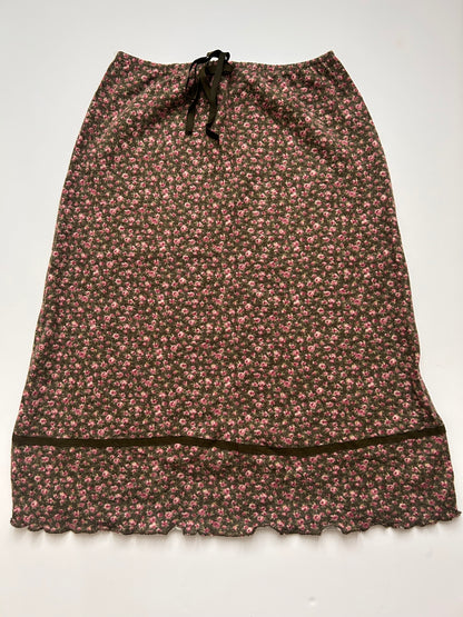 Iconic cozy midi skirt with flower detail size M