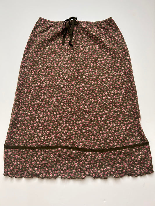 Iconic cozy midi skirt with flower detail size M