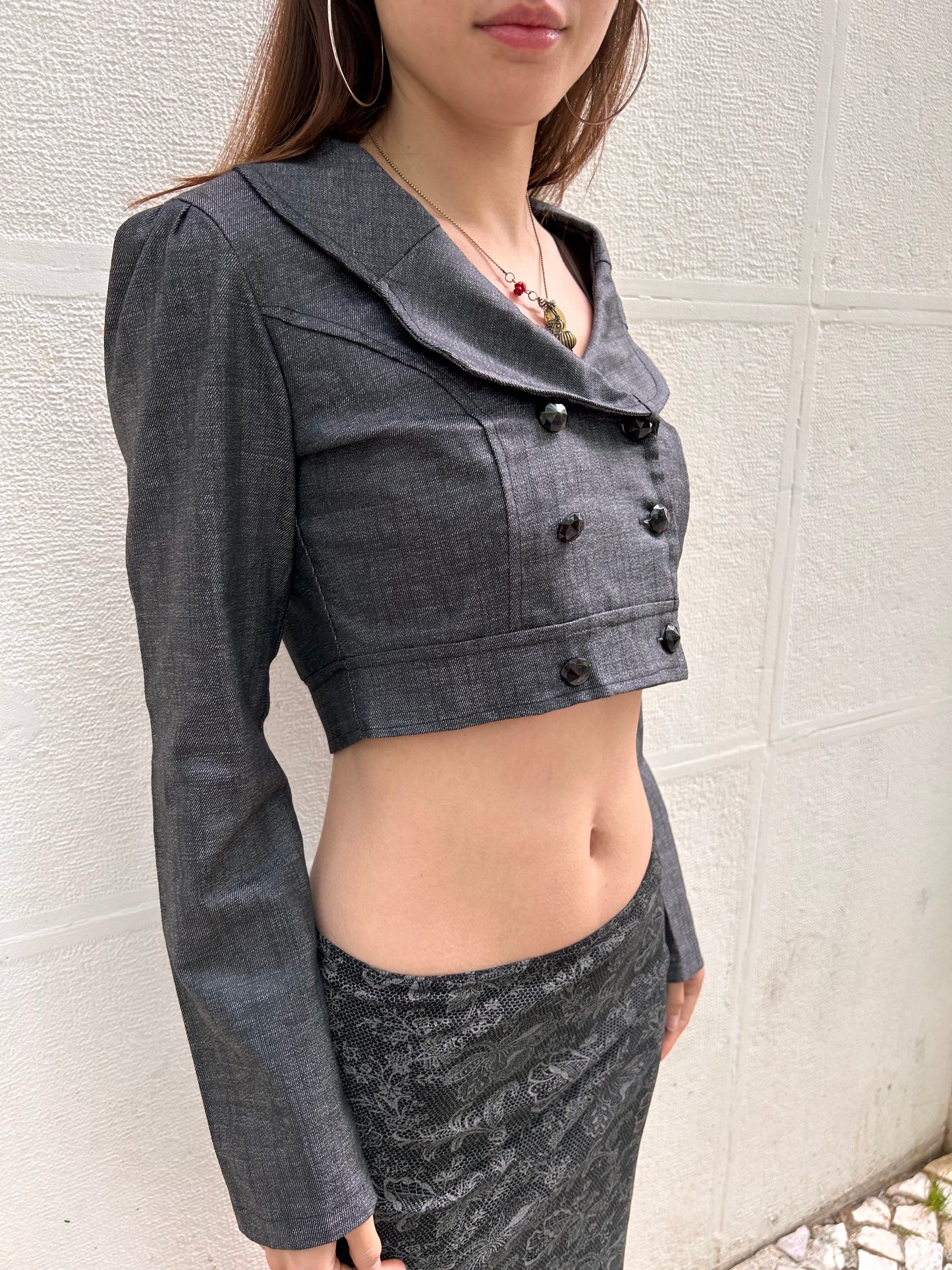 Cropped mini jacket size S