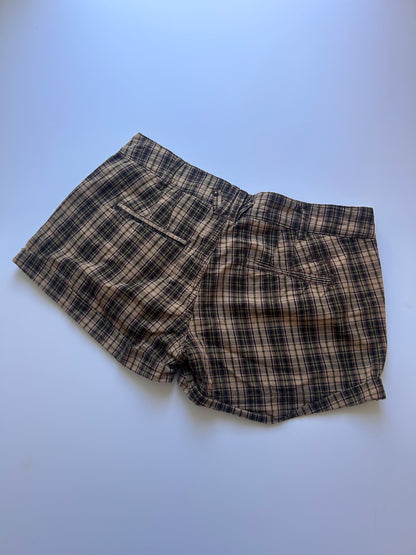 Plaid mini shorts size 36