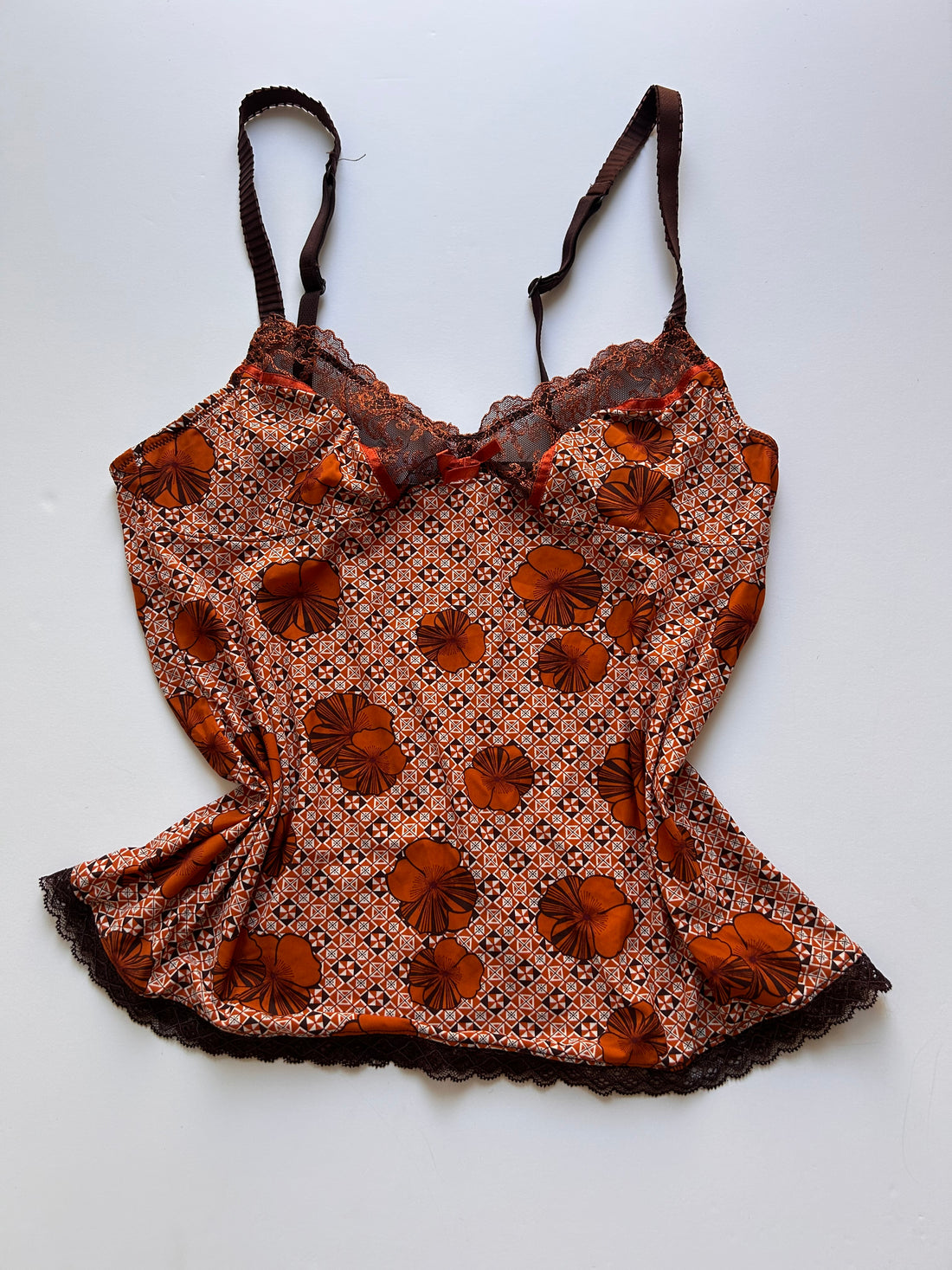 Cami top with flower detail size S — photo 2 of 4