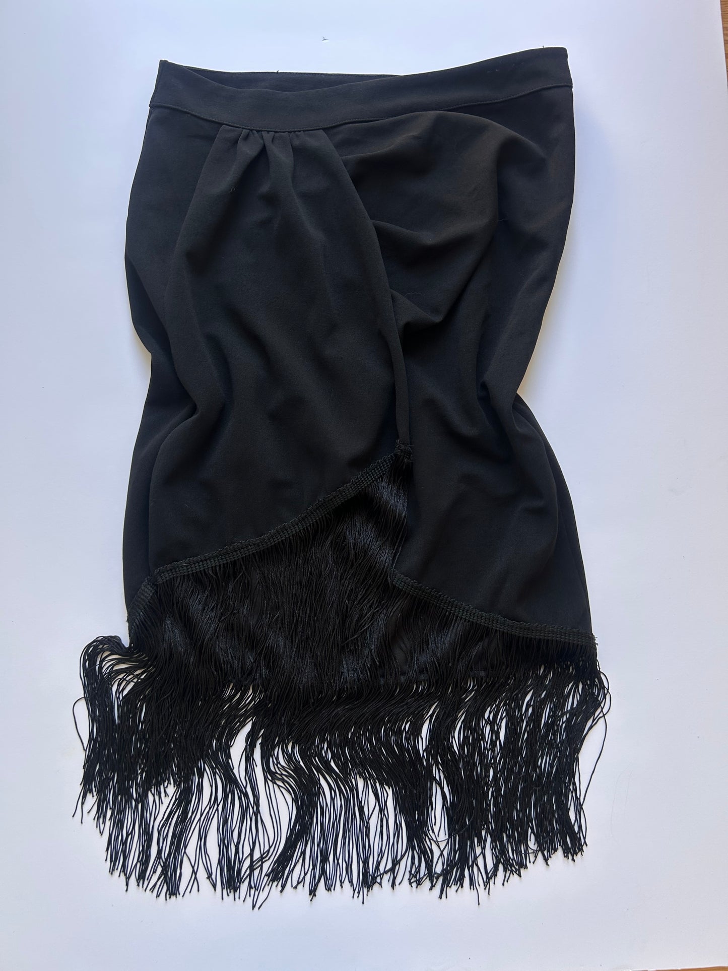 Black skirt with Fringed detail size S