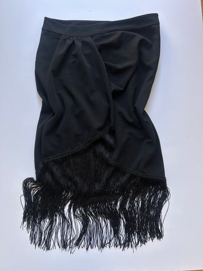 Black skirt with Fringed detail size S