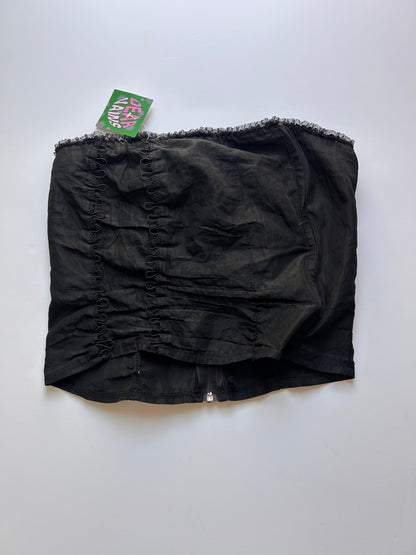 Adorable black corset tube top size S