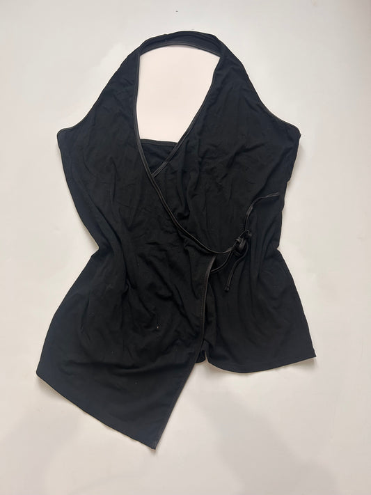 Adorable halter type black top adjustable size M