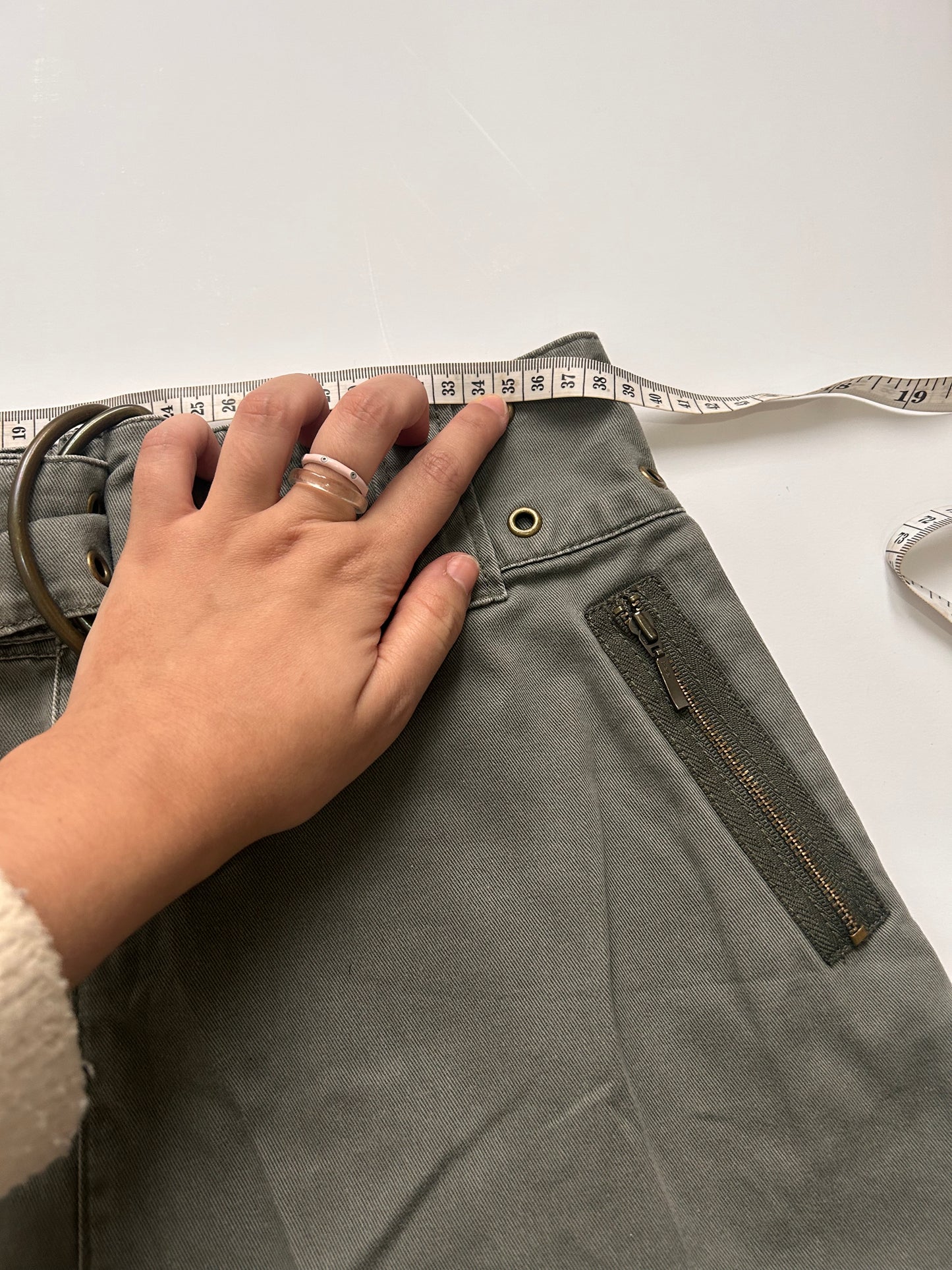 Perfect mini skirt with belt detail size 38