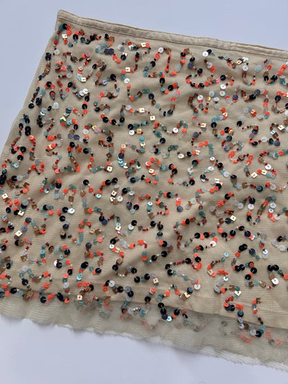 Adorable mini skirt with sequin detail size S